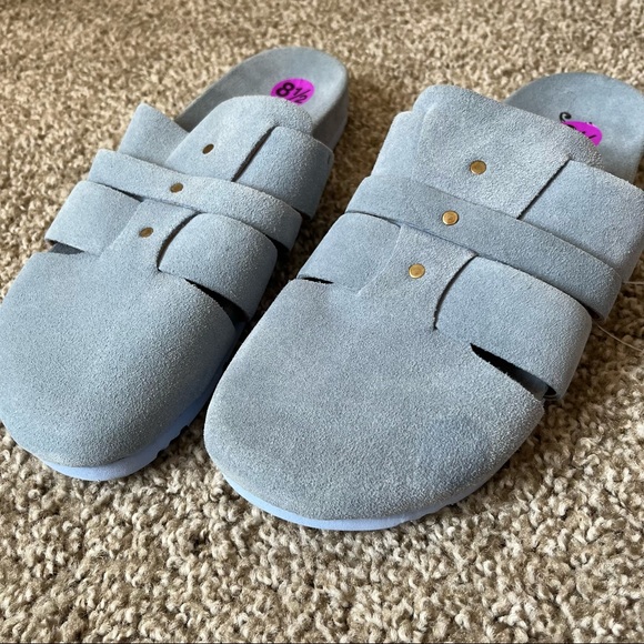NEW Free People Sunday Season Mule Blue 8.5 - Picture 10 of 11